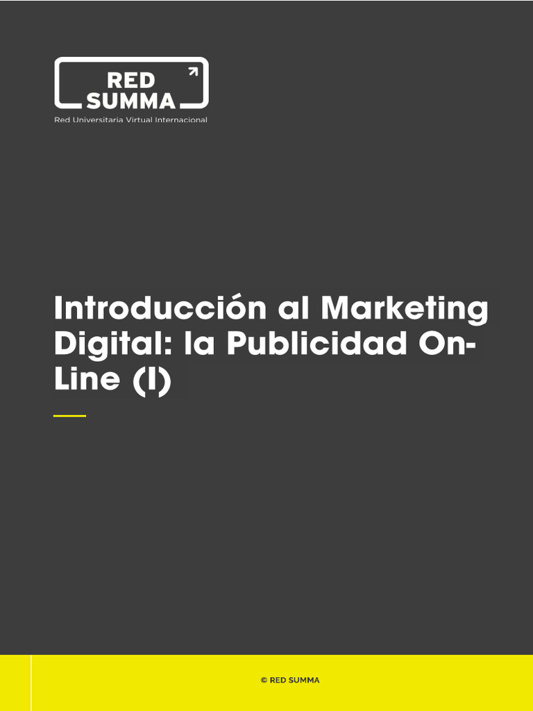Introduccion Al Marketing Digital - La Publicidad Online 1 | PDF
