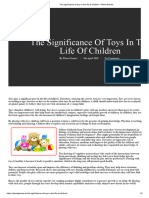 The Significance of Toys in The Life of Children - Planet Games