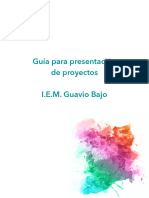 Guía Presentación de Proyectos