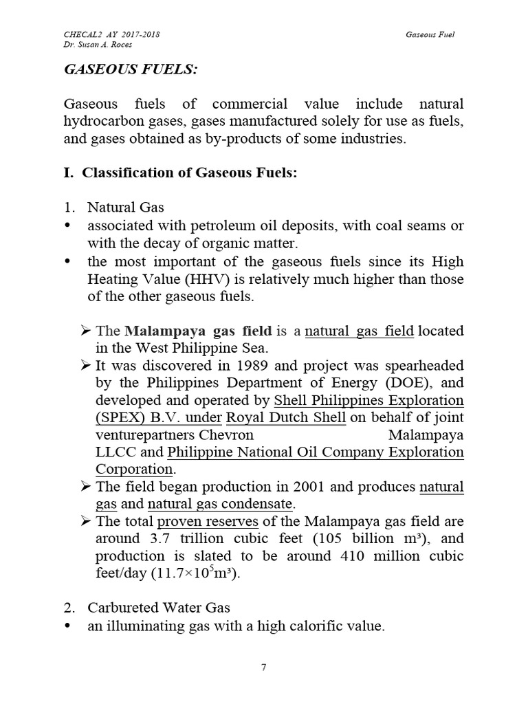 (1B) Gaseous Fuels PDF Humidity Natural Gas