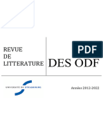 Revue de Litterature DES ODF - UDS 2012-2022