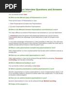 Polymorphism Interview Questions and Answers