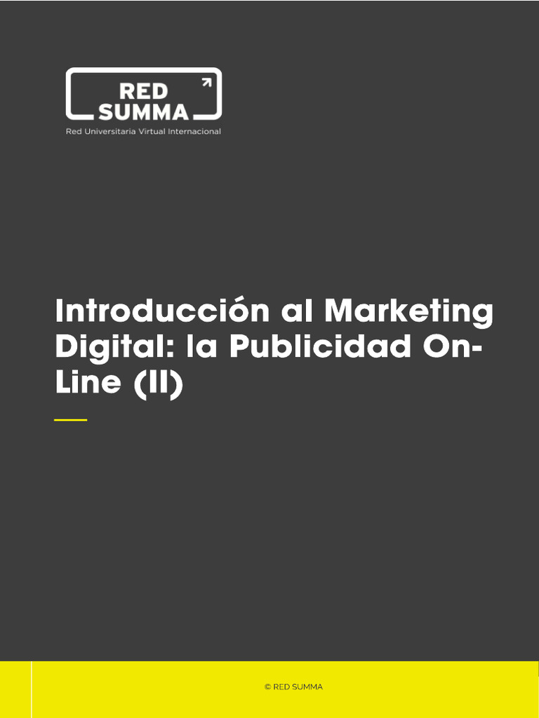 Introduccion Al Marketing Digital - La Publicidad Online 2 | PDF