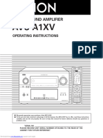 Denon AVC-A1XV Manual