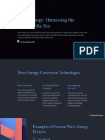 Wave Energy Harnessing The Power of The Sea