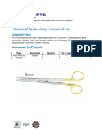 Abdominal Hysterectomy Instruments Set