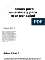 Salmos para Enfermos y para Orar Por Salud