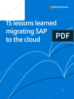 15 Lessons Learned Migrating SAP To The Cloud