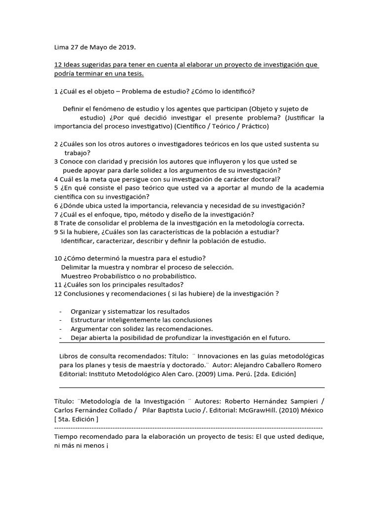 Pasos para un Proyecto de Investigación | PDF | Crecimiento personal y ...