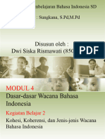 Materi Dan Pembelajaran Bahasa Indonesia SD - Dwi Siska Rismawati - 850392129