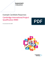 9980 Example Candidate Responses (For Examination From 2020)