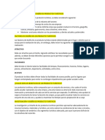 Características para El Diseño de Productos Turísticos