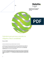 Calendario Personas Naturales No Obligadas - Ene 22