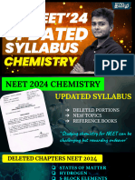 NEET2024 Updated Syllabus - Chemistry