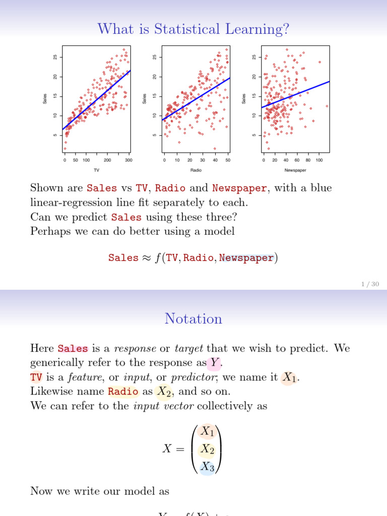 C2 Statistical Learning | PDF | Linear Regression | Applied Mathematics