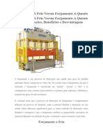 Forjamento A Frio Versus Forjamento A Quente