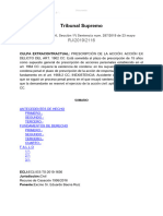 STS 287-2019 de 23 Mayo - RJ - 2019 - 2116 - RC EX DELICTO-PRESCRIPCIÓN