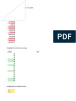 Conditional Formatting Exercise