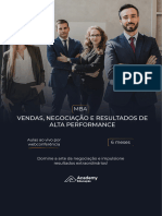 MBA em Vendas, Negociação e Resultados de Alta Performance