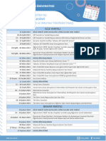 2023-2024 Akademik Takvim Önlisans-Lisans