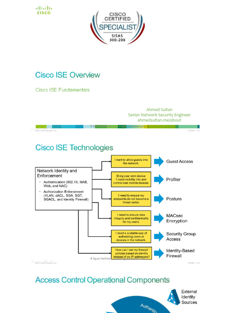 Cisco ISE Components in Egypt | PDF