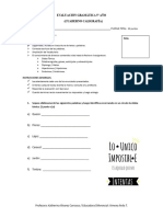 Evaluación Caligrafix 5°