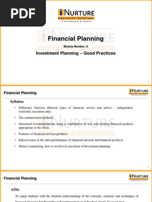 Financial Planning