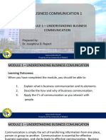 Buscom 1 PPT Pres. Module 1 Understanding Business Communication