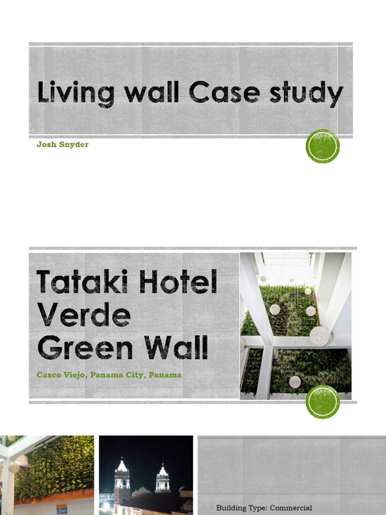 Living Wall Case Study Josh Snyder PDF