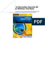 Principles of Information Security 4th Edition Whitman Test Bank