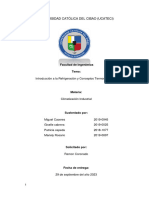 Preguntas de La Introducción A La Refrigeración y Conceptos Termodinámicos