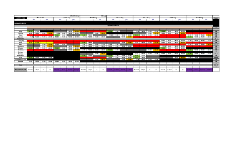 Rota 31.7.23 - 6.8.23 | PDF
