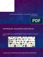 Aislantes y Ley de Ohm