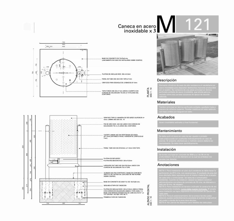 Ficha tecnica m 121 caneca de acero inoxidable pdf