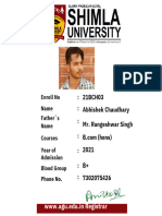Abhishek Id Card