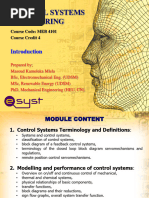 LECTURE 1. Control Systems Engineering - MEB 4101-1