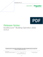 Release Notes v4.0.2 - EcoStruxure Building Operation 2022