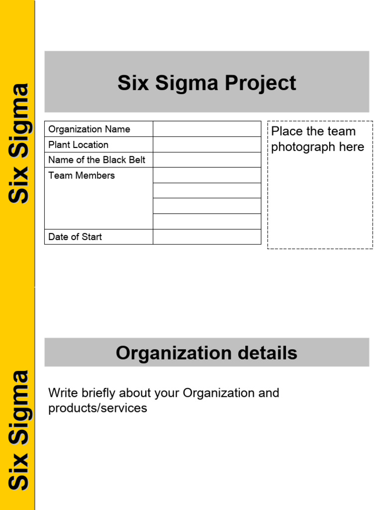 Six Sigma Project Foils | PDF | Six Sigma | Cybernetics