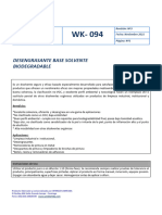 WK-094 - FT, Desengrasante Base solvente-OK 2019