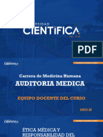 Clase 11. Ética Médica y Responsabilidad Del Profesional Médico.