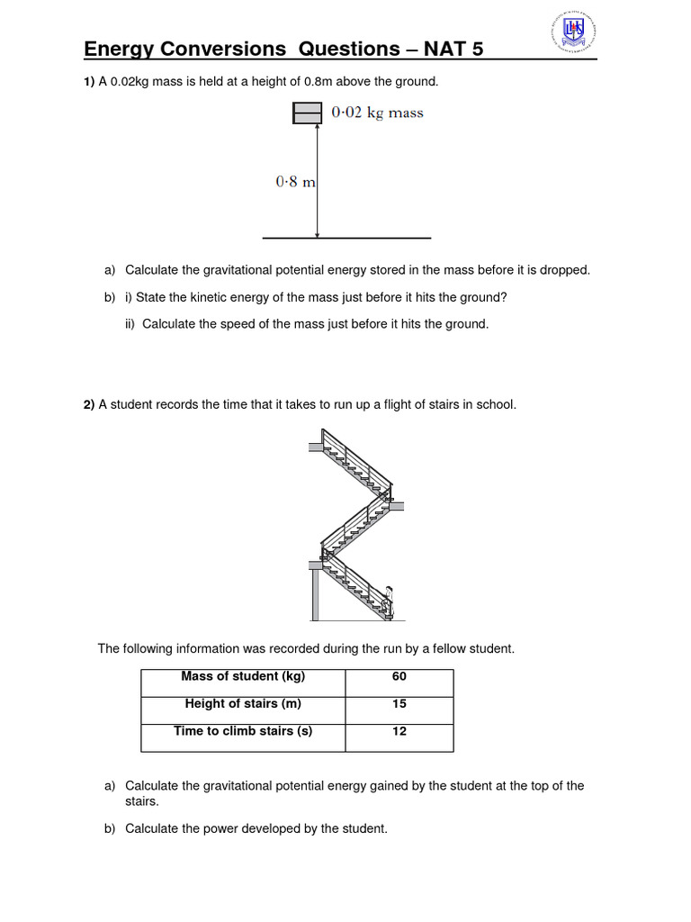 Energy Conversions and Calculations | PDF | Electric Generator | Wind Power