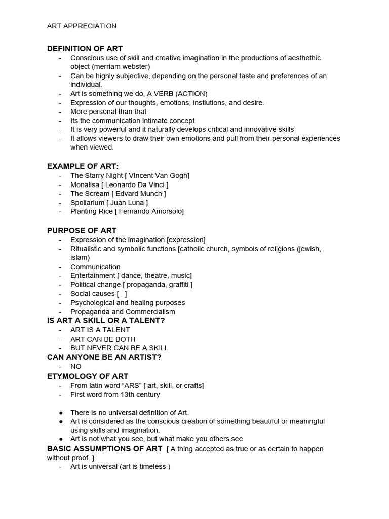 Art app reviewer pdf beauty cognitive science