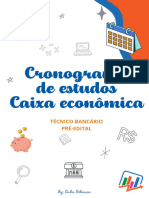E Book+Cronograma+Pr Edital+Concurso+Da+Caixa+Econ Mica+federal +cargo+t Cnico+banc Rio