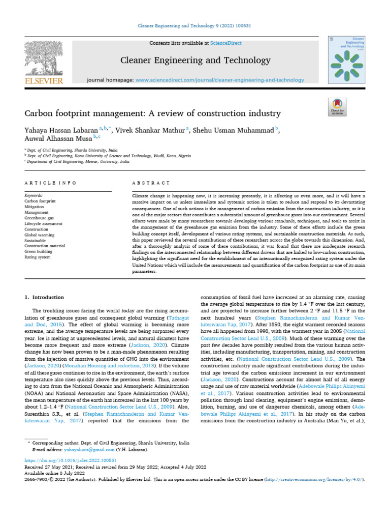 23 Carbon Footprint Management | PDF | Life Cycle Assessment | Green ...