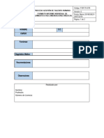 For TH 078 v0 Formato Informe Individual de Seguimiento A Recomendaciones Medicas