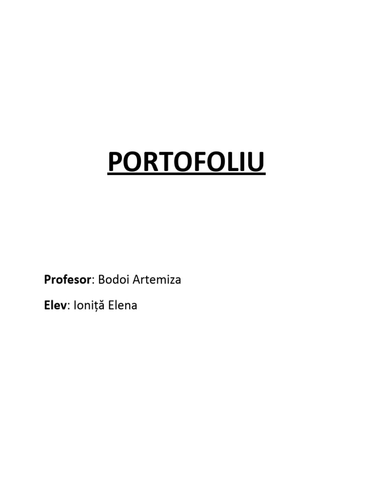 PORTOFOLIU | PDF