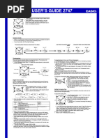 User Manual Casio Collection AW-80-1AVES (English - 3 Pages)