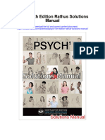 Psych 5th Edition Rathus Solutions Manual