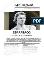 Documento A4 Portada Periódico Noticias Cultural Clásico Blanco y Negro