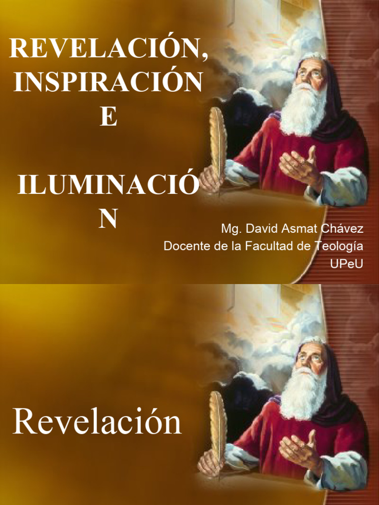 Revelación, Inspiración e Iluminación PDF Biblia espíritu Santo